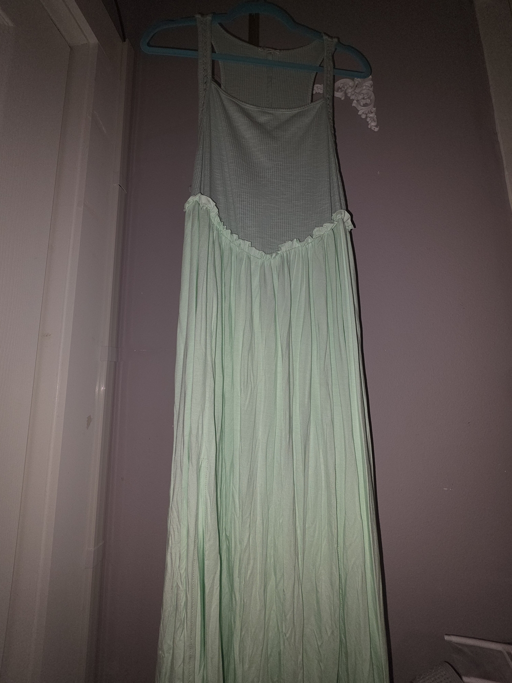 POL Women’s Mint Green Maxi Slip Dress -